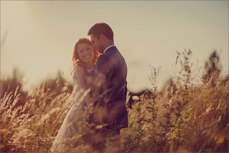 Zdjęcia ślubne plener zachód słońca