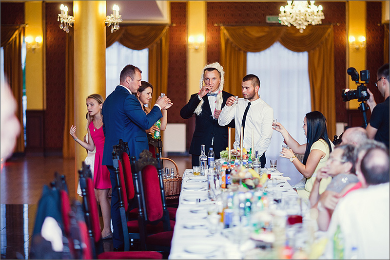 Sesja  ślubna zabawa wesele