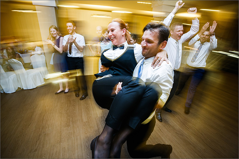 Sesja  ślubna zabawa wesele