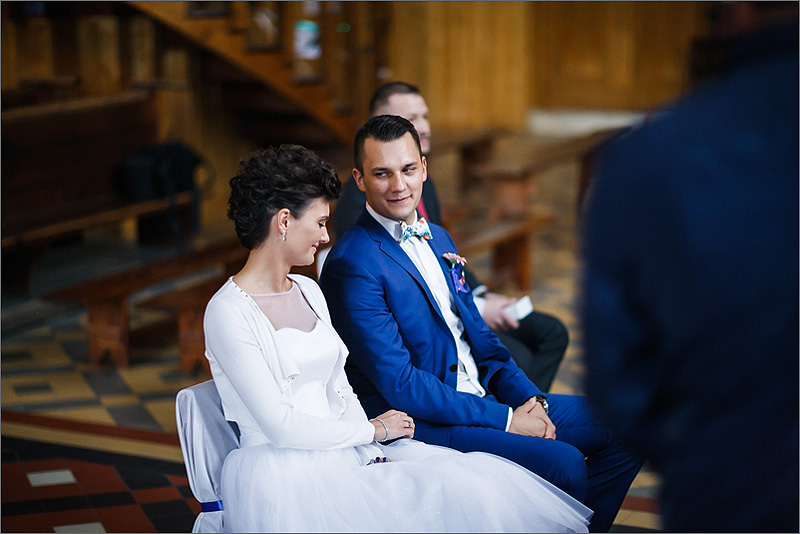 Fotografia ślubna reportaż Rzeszów przysięga panna młoda