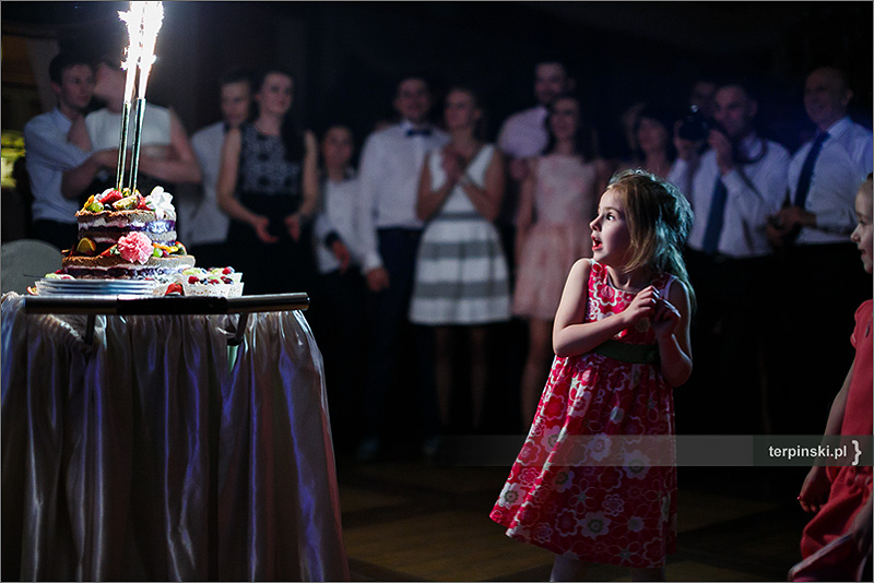 Fotografia ślubna Rzeszów reportaż tort