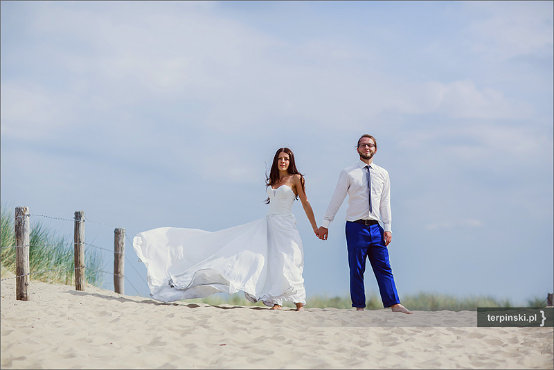 Plener ślubny na plaży