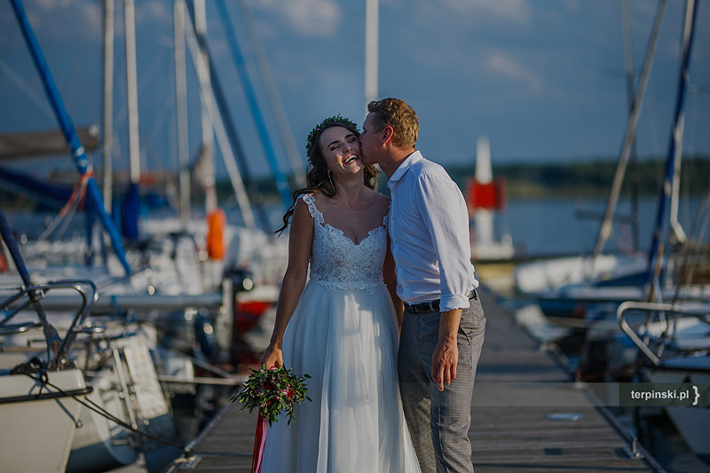 Wesele na zdjęciach plener na wodzie stalowa wola 