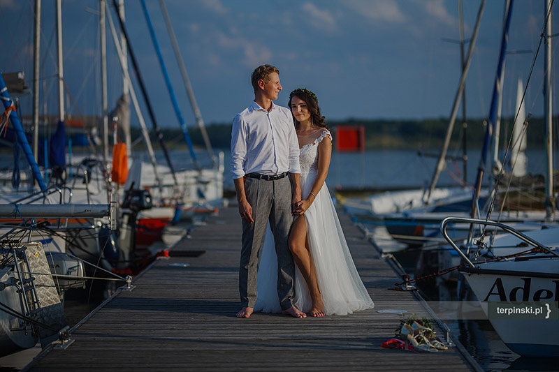 Fotografia ślubna plener na wodzie stalowa wola 