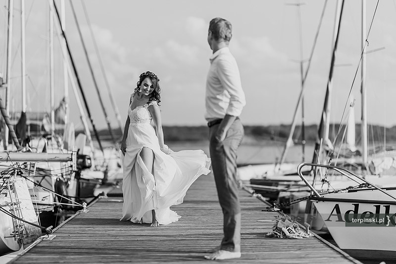 Wesele na zdjęciach plener na wodzie stalowa wola 