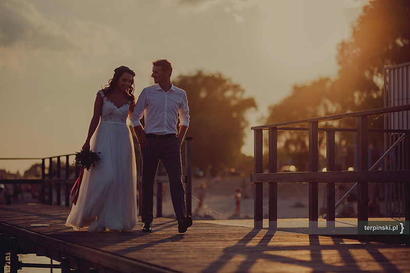 Wesele na zdjęciach plener na wodzie stalowa wola 