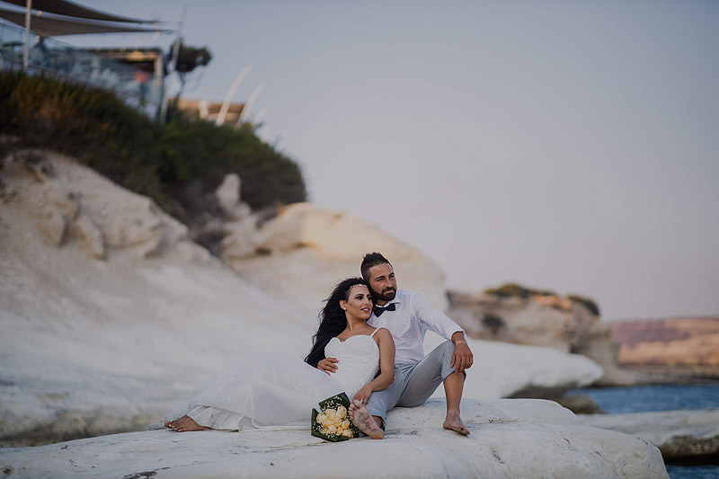 Plener na plaży Cypr ślubnie