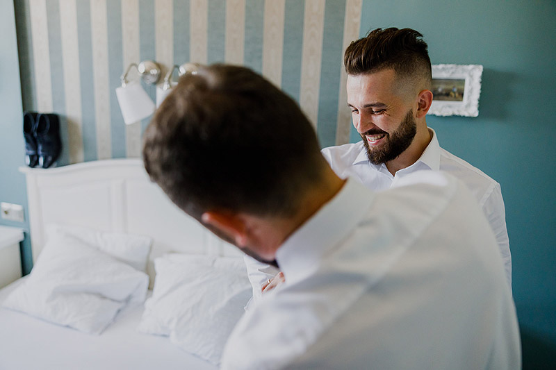 Przygotowania ślubne w w hotelu